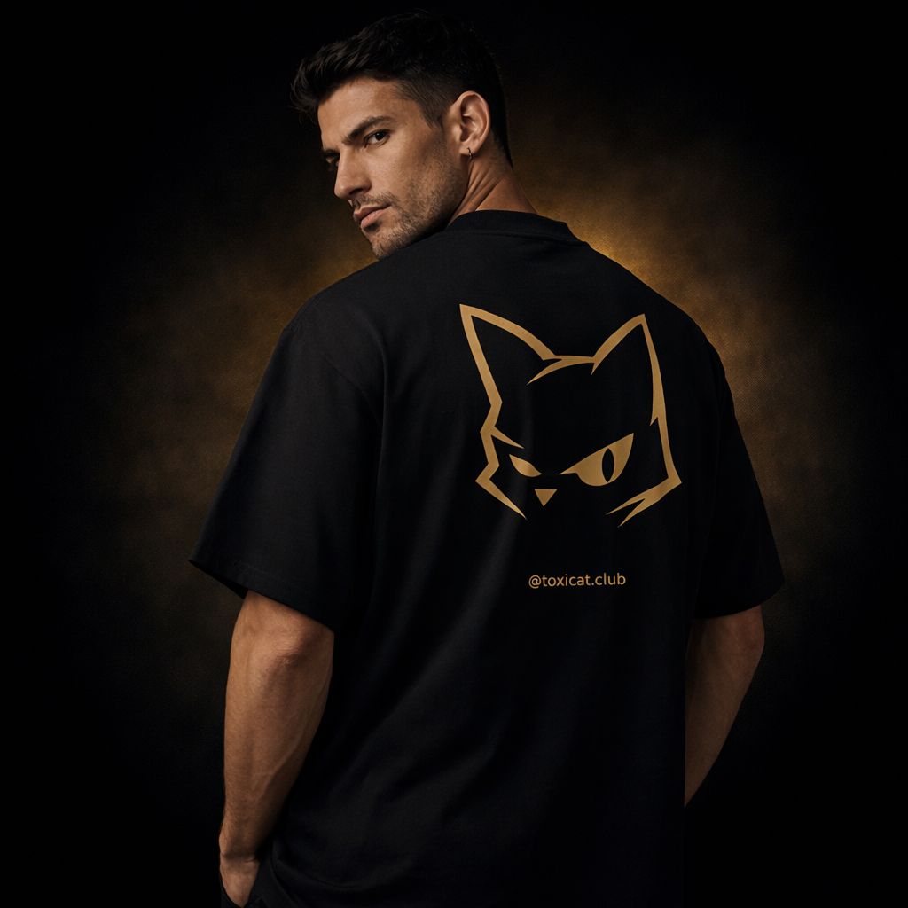 Oversized Organic Streetwear T-Shirt | Toxicat OG Tee