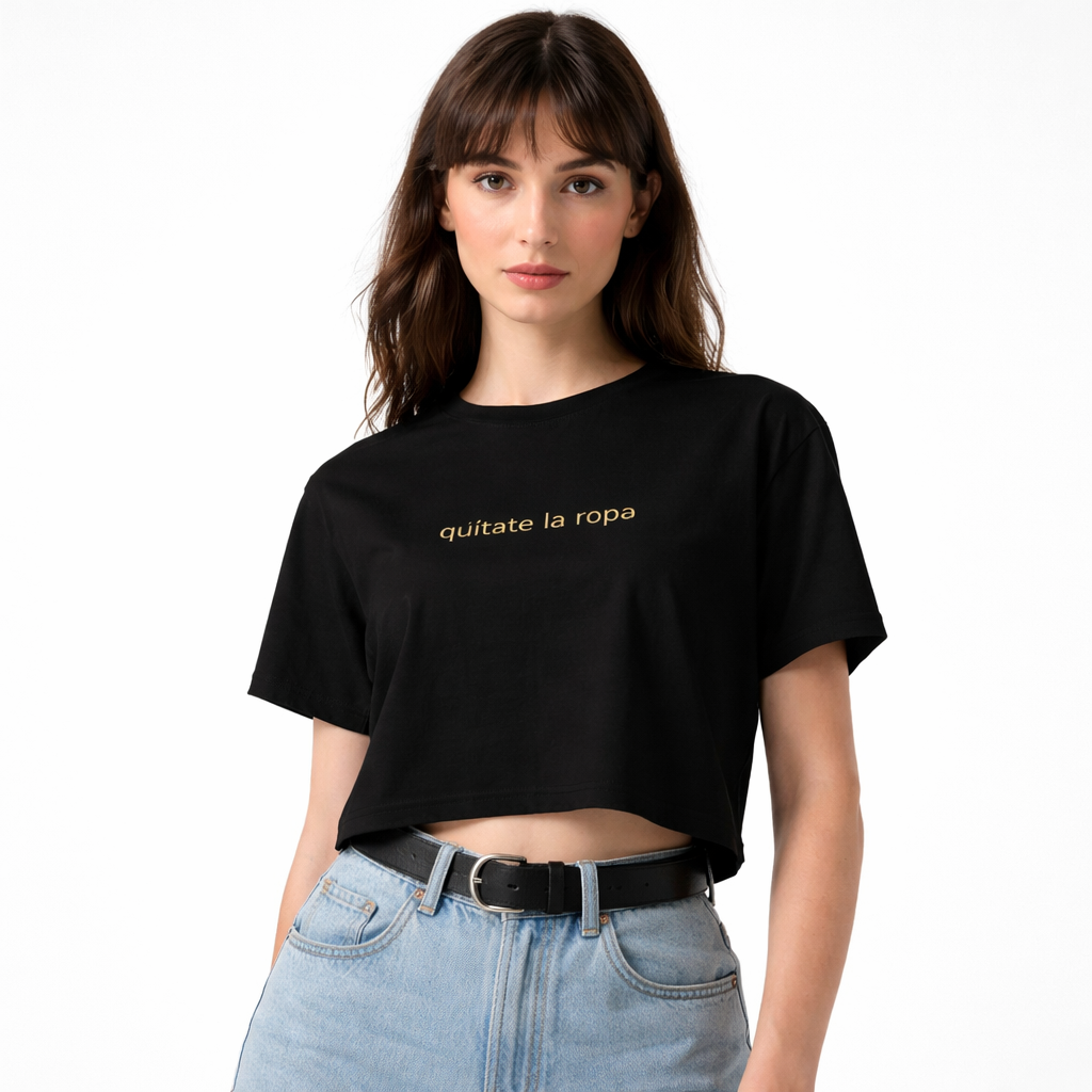 Oversized Organic Streetwear Women's Crop Top | Toxicat OG Tee