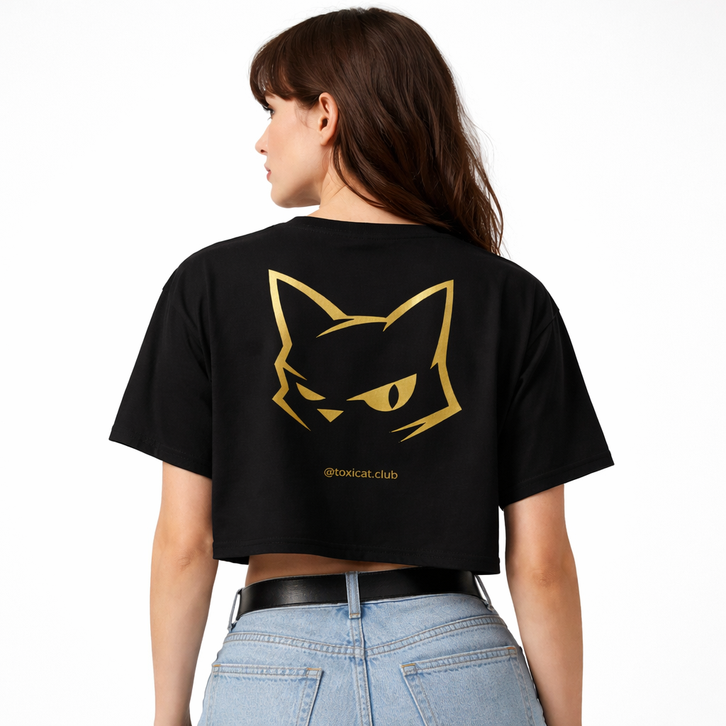 Oversized Organic Streetwear Women's Crop Top | Toxicat OG Tee